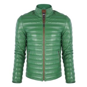 BRAND NEW with TAGS Green Leather Jacket